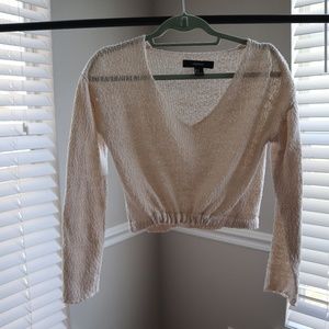 Cream Crop Sweater